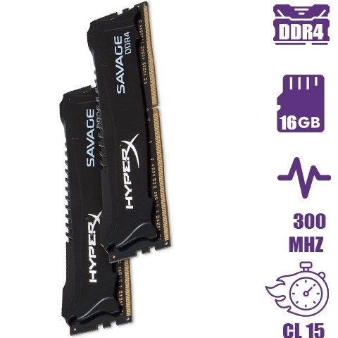 HYPERX SAVAGE DDR4 メモリ 2本セット (16GBx2) HyperX Kingston Technology Savage Black 16GB Kit (2x8GB