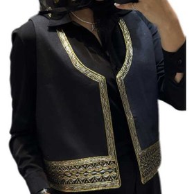 تصویر جلیقه خوس دوزی کرپ 