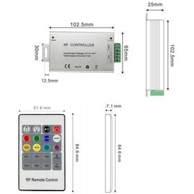 تصویر کنترل 24 آمپر RGB با ریموت IR 