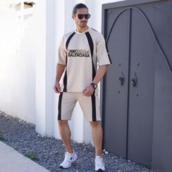 تصویر تیشرت و شلوارک Bronx_Cream مدل 3642 
