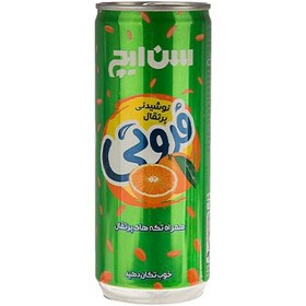 تصویر نوشیدنی پرتقال همراه با تکه های پرتقال سن ایچ مقدار 0.24 لیتر Sanich Orange Drink With Real Orange Piecees 0.24 lit