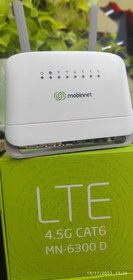 تصویر مودم مبین نت مدل 6300 به همراه 12 ماه اشتراک + 200گیگابایت ترافیک modem 6300 mobinnet