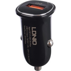 تصویر شارژر فندکی فست شارژ Ldnio C105 3A QC3.0 PD 30W + کابل تایپ سی Ldnio C105 QC3.0 PD 3A 30W Fast Car Charger