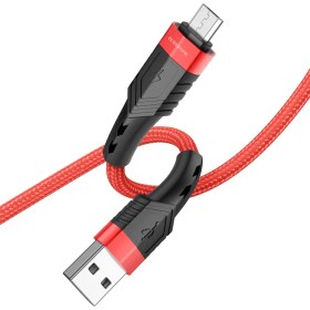 تصویر کابل تبدیل USB به MicroUSB بروفون مدل BU35 طول 1.2 متر Borofone BU35 MicroUSB Cable 1.2m