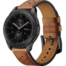 تصویر BONSTRAP سازگار با سامسونگ Galaxy Watch 42mm / Samsung Gear Sport / Samsung Gear S2 بند ساعت هوشمند ساعت چرمی اصل بند چرمی 20 میلی متر 