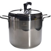 تصویر زودپز استیل ۱۰ لیتر سوفرام ترکیه مدل سافت Sofram Turkey 10 Liters Steel Pressure Cooker Soft Model