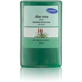 تصویر صابون کاپوس حاوی عصاره ی آلوئه ورا 100گرمی Aloe vera Soap