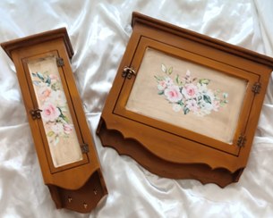 تصویر ست کاور جعبه فیوز برق متوسط و کاور لوله گاز طرح رز 