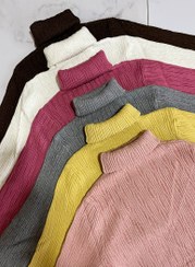 تصویر بافت یقه اسکی شاین دار 