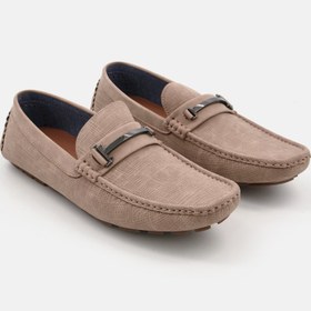 تصویر کفش راحتی مردانه مدل آچنتو، رنگ قهوه‌ای مایل به خاکی برند Tommy Hilfiger Men Acento Slip On Casual Shoes, Taupe