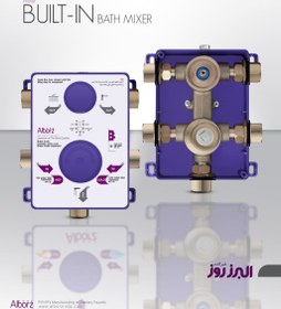 تصویر شیرآلات توکار دوش مدل ونتو کروم براق تیپ 4 