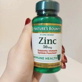 تصویر زینک نیچربونتی 50 میلی گرم ۱۰۰ تایی Zinc nature’s bounty