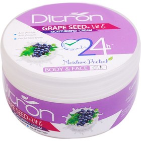 تصویر کرم مرطوب کننده کاسه ای روغن هسته انگور دیترون GRAPE SEED+VIT E MOISTURIZING CREAM DITRON 