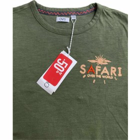 تصویر تیشرت پسرانه نخی برند او وی اس مناسب 11 تا 12 سال OVS brand cotton t-shirt for boys, suitable for 11 to 12 years old