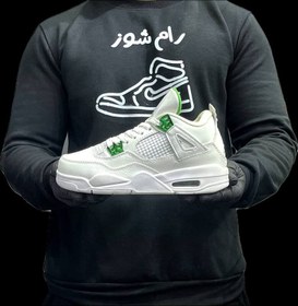 تصویر کتونی نایک جردن 4 مدل Air jordan 4 pine green 