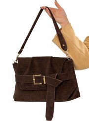 تصویر کیف ماهور جیر رنگ قهوه ای تیره - قهوه ای تیره Mahor bag