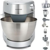 تصویر Kenwood Stand Mixer Food Productor Machine Citchen Prospero+ 1000W با کاسه 4.3L SS ، K-Beater ، Whisk ، Hook Cook ، Blyer Glass ، Grinder Meat ، Productor ، آبمیوه گیری ، Multi Mill KHC29.W0SI Silver Kenwood Stand Mixer Food Processor Kitchen Machine PROSPERO+ 1000W with 4.3L SS Bowl, K-Beater, Whisk, Dough Hook, Glass Blender, Meat Grinder, Food Processor, Juicer, Multi Mill KHC29.W0SI Silver