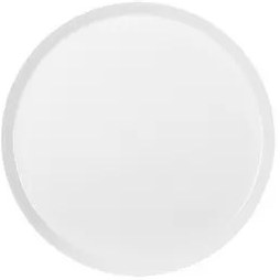 تصویر بشقاب تخت چینی زرین فرم اس سفید (سایز 9) Zarin Iran S-form White 1 Piece Porcelain Flat-Plate 9