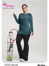 تصویر ست بلوز شلوار فینگردار سایز بزرگ ورزشی زنانه NIKE کد 000 NIKE womens big size sports pants blouse set code 000