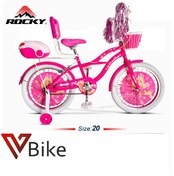 تصویر دوچرخه دخترانه راکی سایز20 