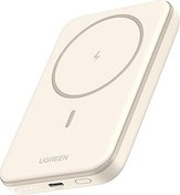 تصویر Ugreen Magsafe Power Bank 5000mAh ، بانک برق بی سیم با کابل USB C ، شارژر سریع شارژر بی سیم ، شارژ سریع باتری آیفون مغناطیسی برای آیفون 16/15/14/13/12 سری و غیره از سفید UGREEN Magsafe Power Bank 5000mAh, Wireless Power Bank with USB C Cable, Wireless Portable Charger Fast Charging, Magnetic iPhone Battery Pack for iPhone 16/15/14/13/12 Series, etc Off White