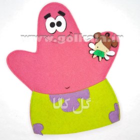 تصویر خرید عروسک دستکشی پاتریک (ستاره دریایی) | مناسب نمایش و قصه‌گویی 