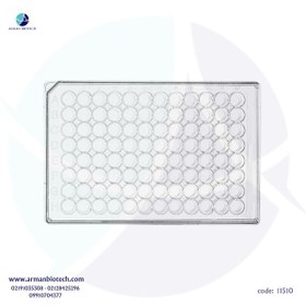 تصویر پلیت کشت سلول استریل 96 خانه با کف تخت محصول لب سلکت 96-well Cell Culture Plates