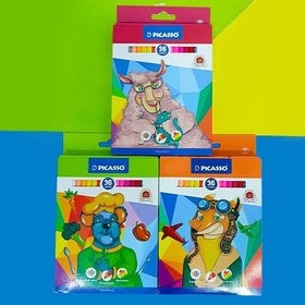 تصویر مداد 36 رنگ پیکاسو مقوایی 