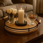 تصویر سینی پذیرایی پاپا مدل 3043 با کف چوبی 