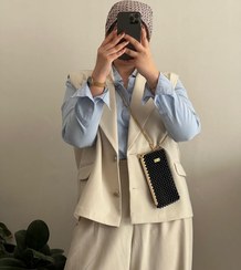 تصویر کیف مرواریدی دهانه دار لوکس 