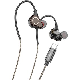 تصویر هندزفری سیمی بروفون مدل BM88 TYPE-C BOROFONE BM88 Sea wire control digital earphones with