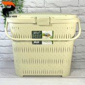 تصویر سبد پیک نیک بلند بامبو لیمون 