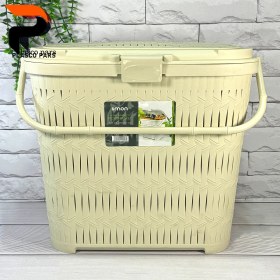 تصویر سبد پیک نیک بلند بامبو لیمون 