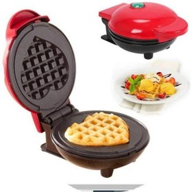 تصویر مینی وافلساز طرح قلبی مخصوص ولنتاین mini heart waffle maker for valentines