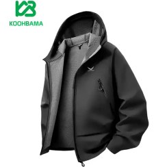 تصویر کاپشن ویندستاپر مردانه اسنوهاک مدل SN-C2172 رنگ سرمه ای و مشکی 