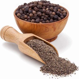 تصویر فلفل سیاه - پاکت پلاستیکی / 1kg / اسیاب شده درجه دو black pepper