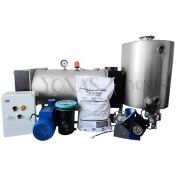 تصویر پک کامل تصفیه و گرمایش استخر تمام استیل 