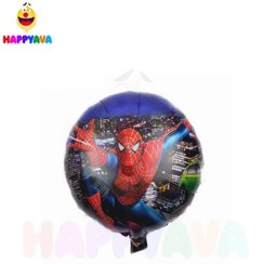 تصویر بادکنک فویلی گرد مرد عنکبوتی 