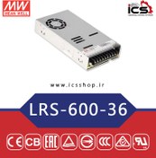 تصویر منبع تغذیه 36 ولت 16.6 آمپر مین ول مدل LRS-600-36 