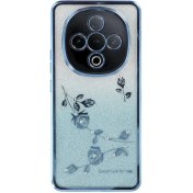 تصویر قاب گلدار TPU منعطف و براق کدِم برای ویوو Y300 5G - آبی 