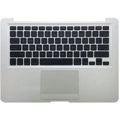 تصویر کیبورد لپ تاپ اپل MacBook Air A1237-13 Inch_607-2255-A مشکی با قاب C نقره ای 