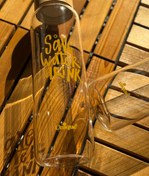 تصویر بطری پیرکس درب چوبی یونیک - seave water drink 