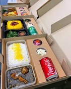 تصویر جعبه کرافت غذا کارتن کیبوردی حمل غذا Food boxes