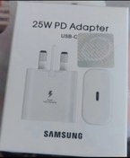 تصویر آداپتور 25 وات اصلی سامسونگ گارانتی ۶ ماهه 25w PD ADAPTER