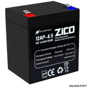 تصویر باتری یو پی اس زیکو ۴.۵ آمپر ۱۲ ولت 
