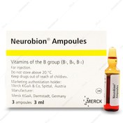 تصویر آمپول نوروبیون Neurobion مرک 3 عدد آمپول 3ml 