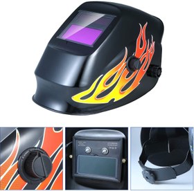 تصویر کلاه ماسک جوشکاری اتومات مدل02یوز ا شعله02 شعله02