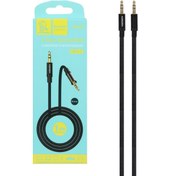 تصویر کابل aux شرکت DX03 DENMEN رنگ مشکی خرید کابل aux از فروشگاه بیش