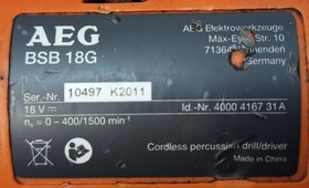 تصویر دریل شارژی AEG bsb18g AEG BSB18G