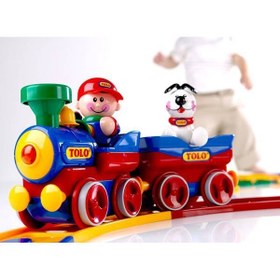 تصویر اسباب بازی قطار با بسته علائم کامل تولو 